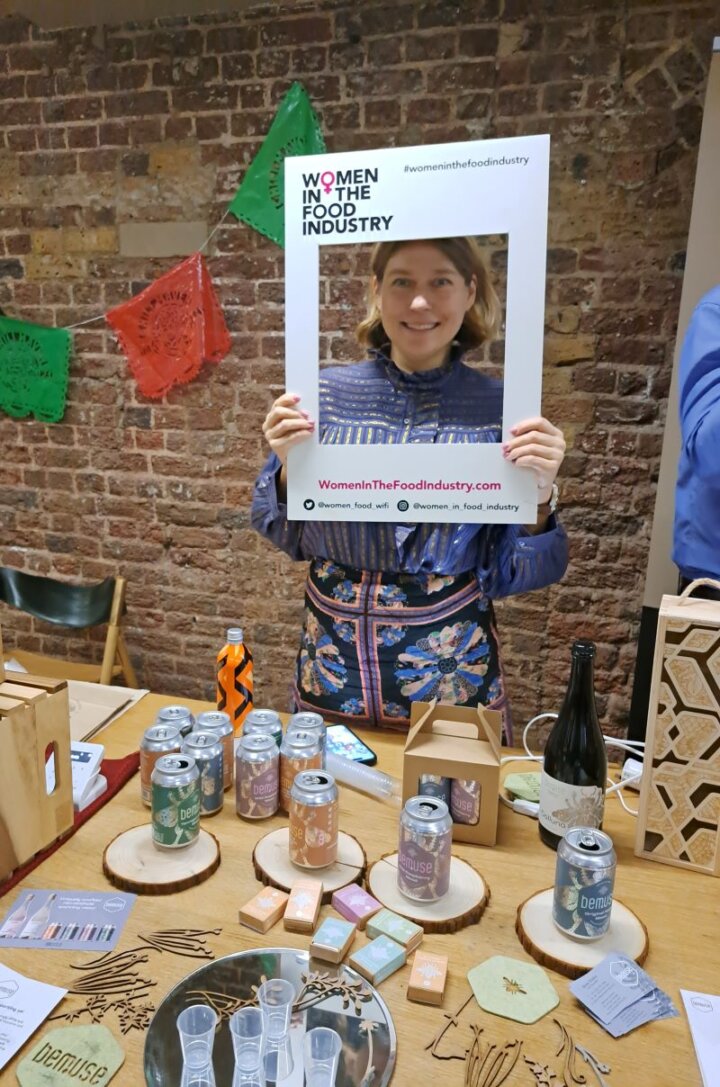 Anna Chalov of Bemuse Drinks at Women In The Food Industry Event at The Conduit 2023