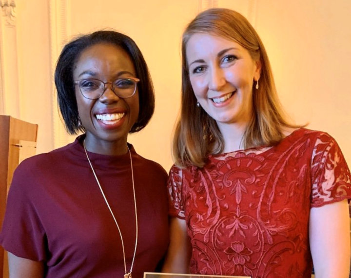 Barbara Bray and Laura Wyness at Caroline Walker Trust Awards 2019