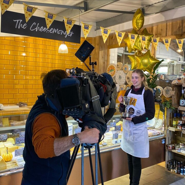 Lily Morris - Young Cheesemaker of the Year 2023 being interviewed