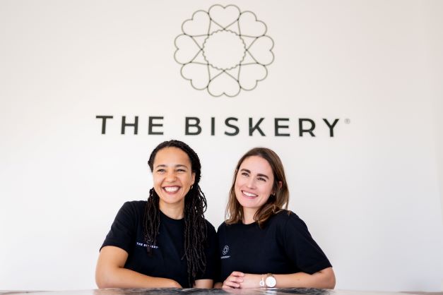 Saskia Roskam and Lisa Shepherd Co-Founders of The Biskery Personalised Biscuit Brand