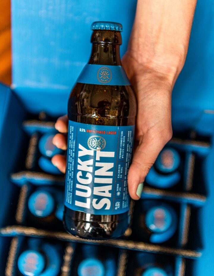 Lucky Saint Box and bottle