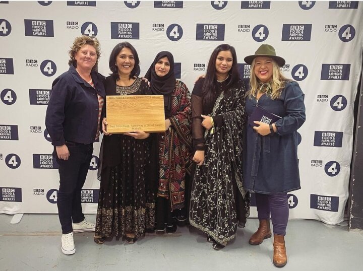 Maasi winning Street Food, Takeaway and Small Eatery Award - BBC Food and Farming Awards 2023