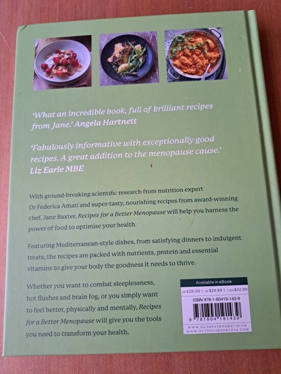 Recipes for a Better Menopause Dr Federica Amati & Jane Baxter