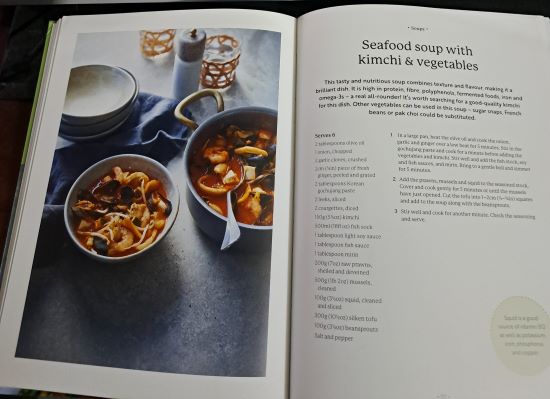 Seafood soup with Kimchi - Recipes for a Better Menopause