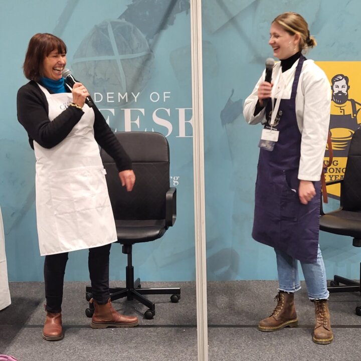 Tracey Academy of Cheese and Aimee - Young Cheesemaker of the Year 2022